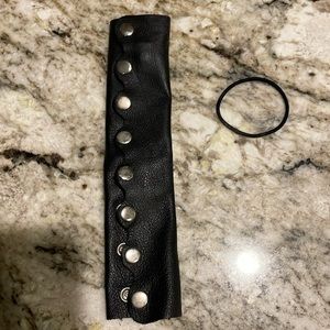 Leather Pony Tail Holder